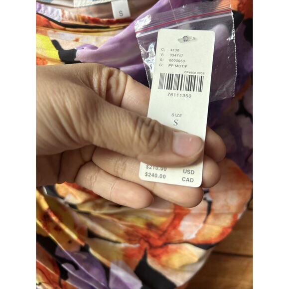 Anthropologie Ellen asymmetrical dress Geisha Design floral Size S - Picture 10 of 11